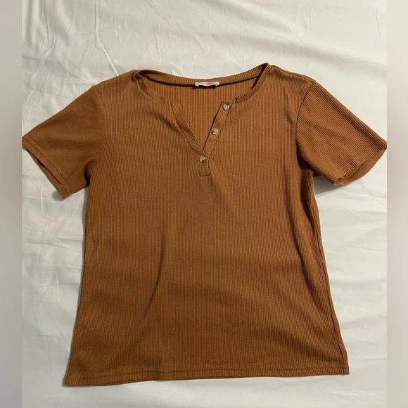 Ekouaer Women’s Waffle-Knit Loungewear Set with Pockets - Picture 4 of 5